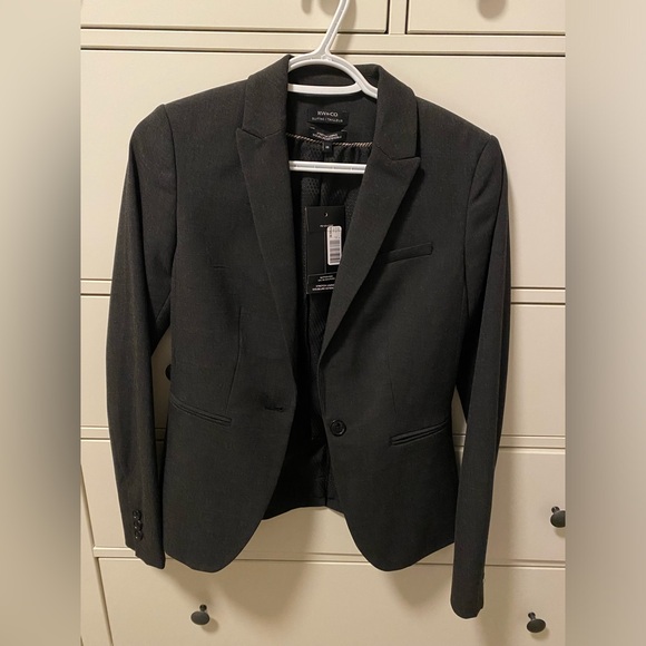 New Dark Grey RW&Co Blazer Size 00 - Picture 4 of 4